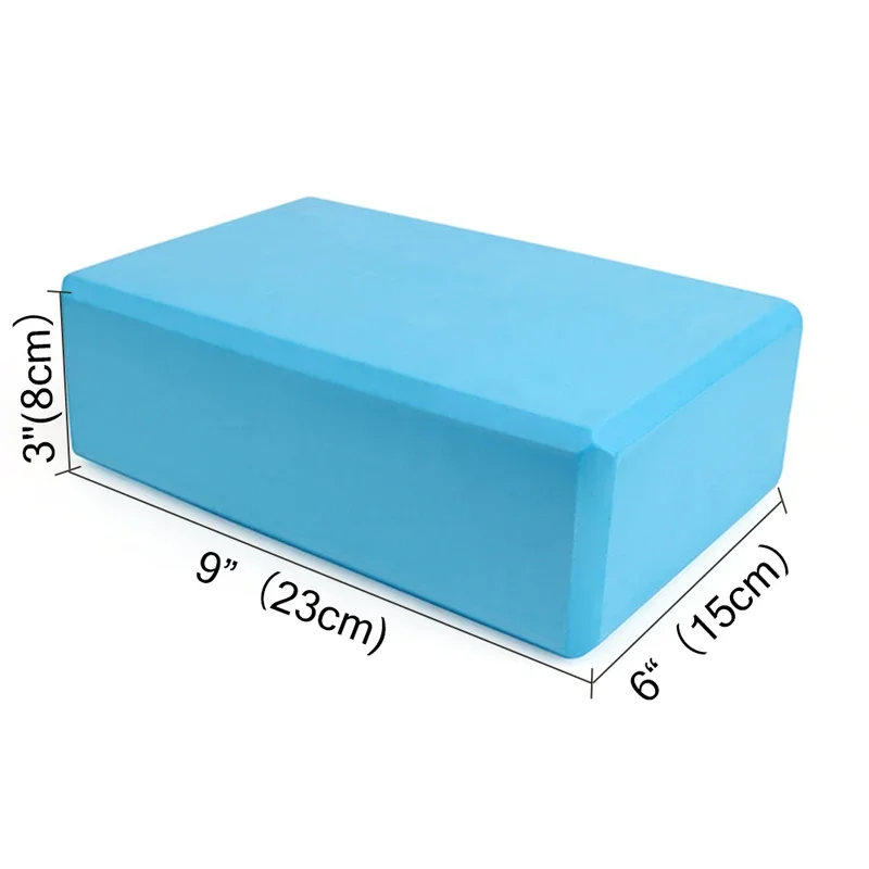 2 pcs Soft and Gentle Non-Slip EVA Foam Yoga Blocks Enhance Yoga, Pilates and Meditation Experience with Support Solid Color Pat