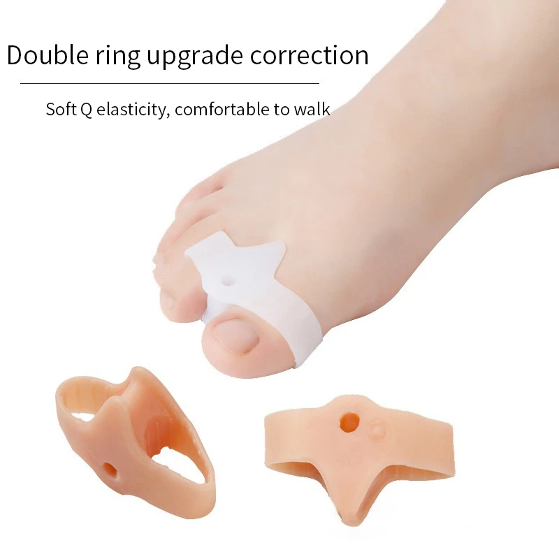Big Toe Straightener Thumb Valgus Protector Silikongel Fußfinger Zehenspreizer Bunion Adjuster Fußpolster Linderung Fußschmerzen – Detail 1