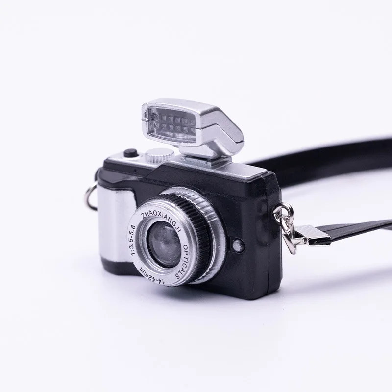 New Creative Mini Glow Baby With DSLR Camera Keychain With Flash Sound Effects Gift Toy Bag Accessories Kids Boy Gift Keychain