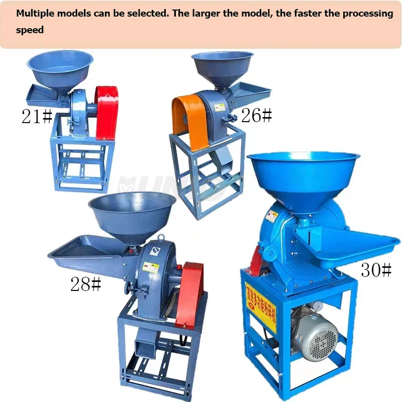 Commercial Wheat Flour Mill Herb Grinder Machine Family Use Household Farm Grains Grinding Machine