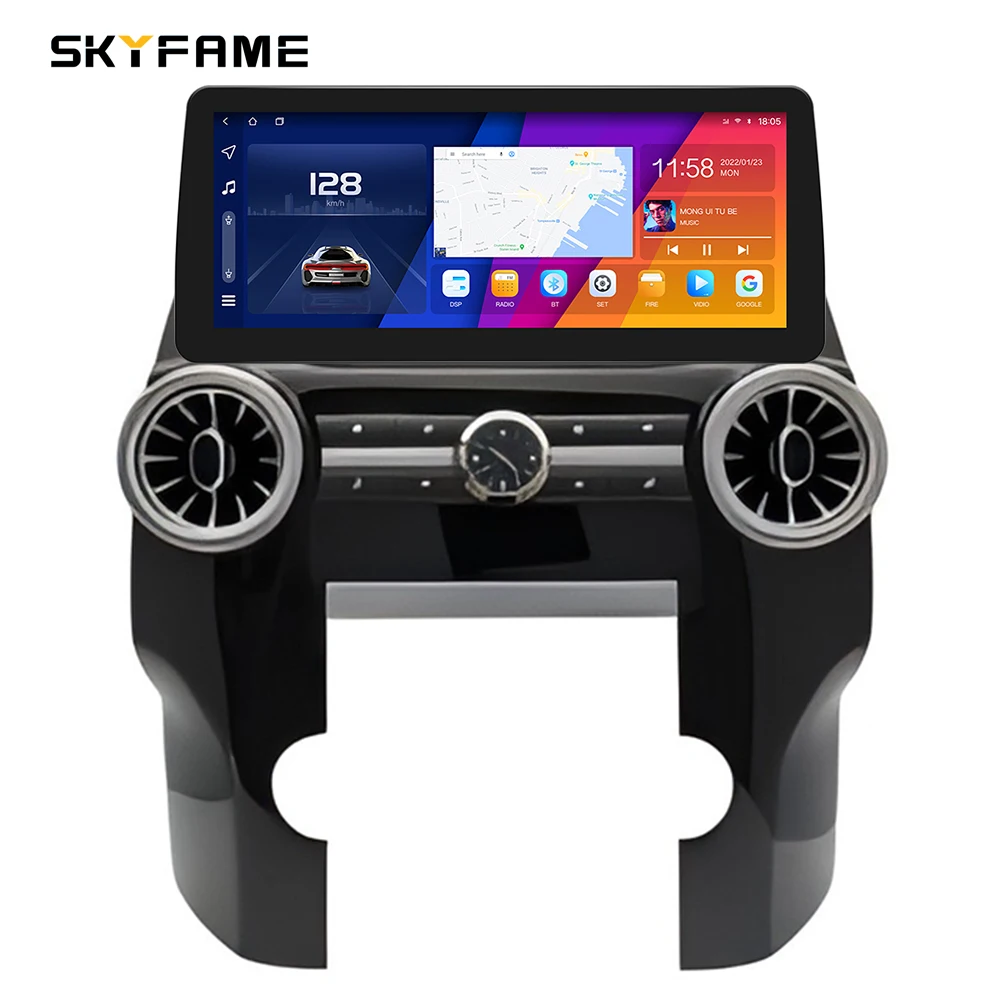 SKYFAME 12,3-calowa Ramka Samochodowa Adapter Panelu Montażowego Radia Android do Land Rover Discovery 4 LR4