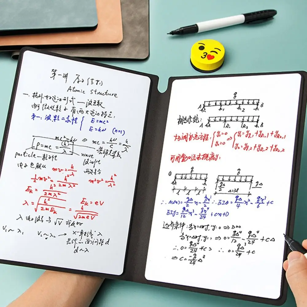 Trendy Portable Weekly Planner Business Daily Schedule Student Draft Board Message Board Memo Whiteboard A5 Whiteboard Notebook