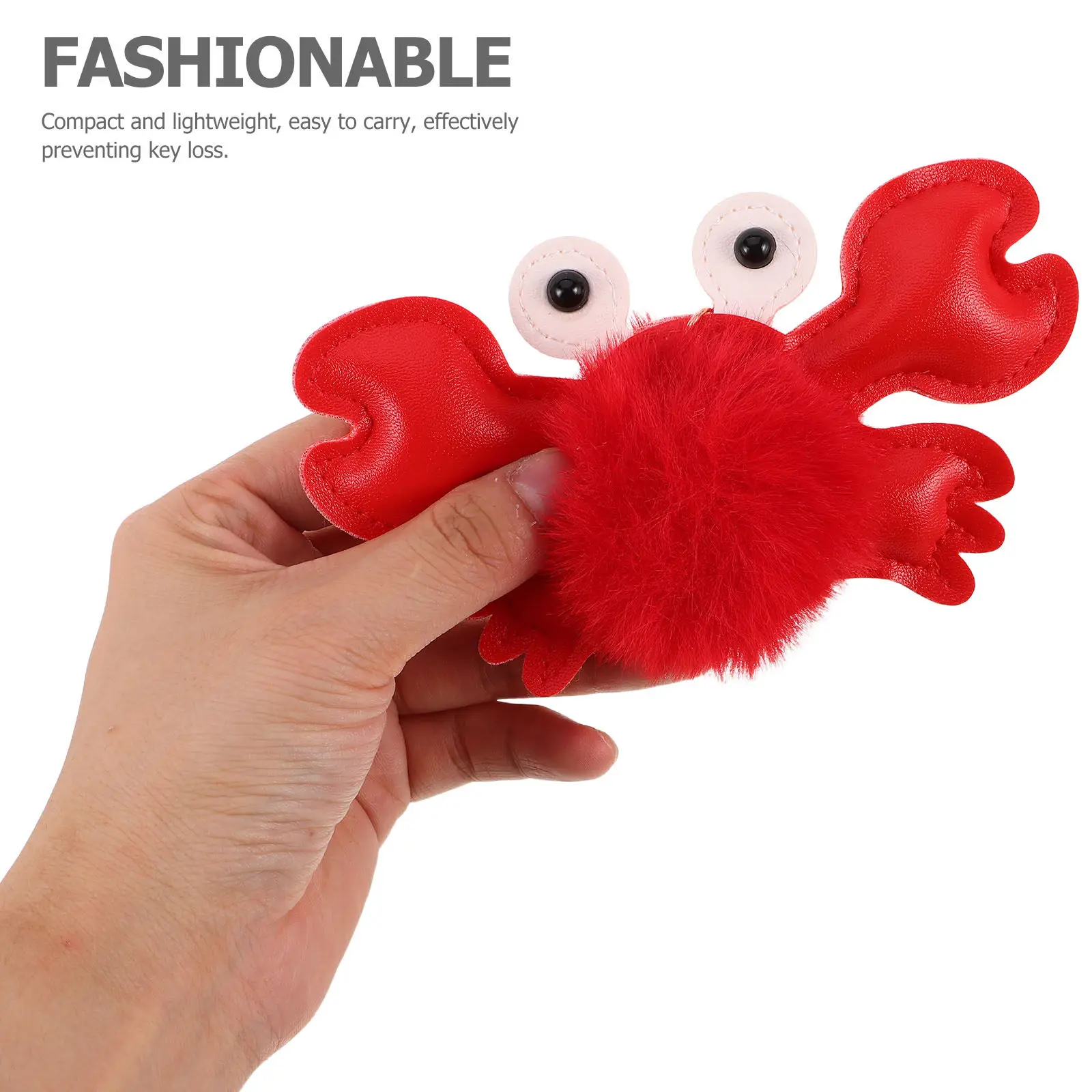 2Pcs Stuffed Keychain Lobster Crab Soft Bag Pendant for Backpacks Purses Cars Cute Ocean Animal Charm Lobster Stuffed Toy