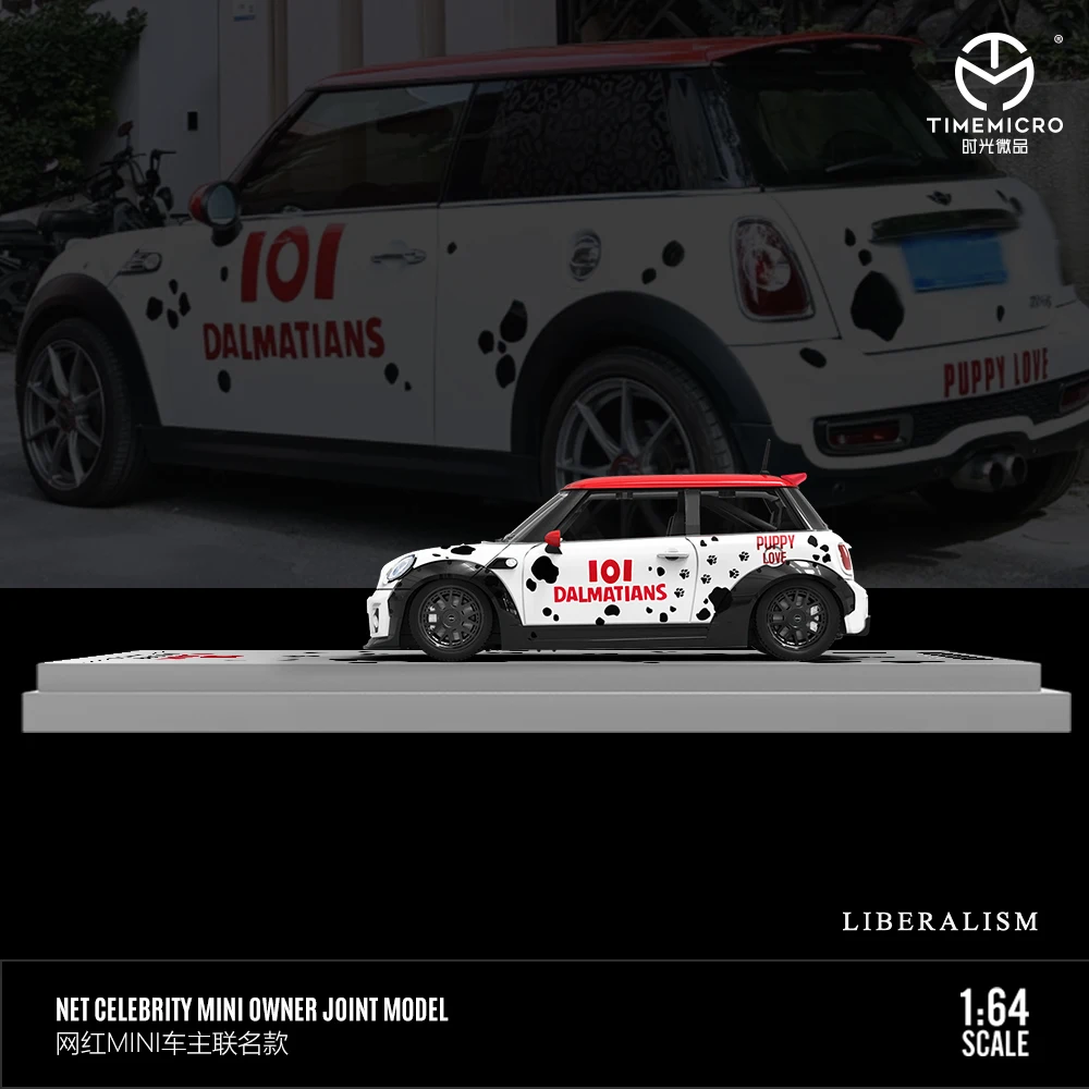 TimeMicro 1:64 COOPER-Dalmatian-фигурка версия модель автомобиля из сплава