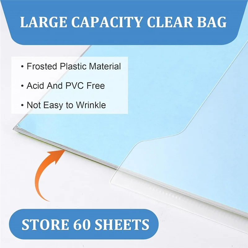 100 szt. karteczek indeksujących z klejem i 36 szt. przezroczystych organizerów do przechowywania papieru do scrapbookingu na karton