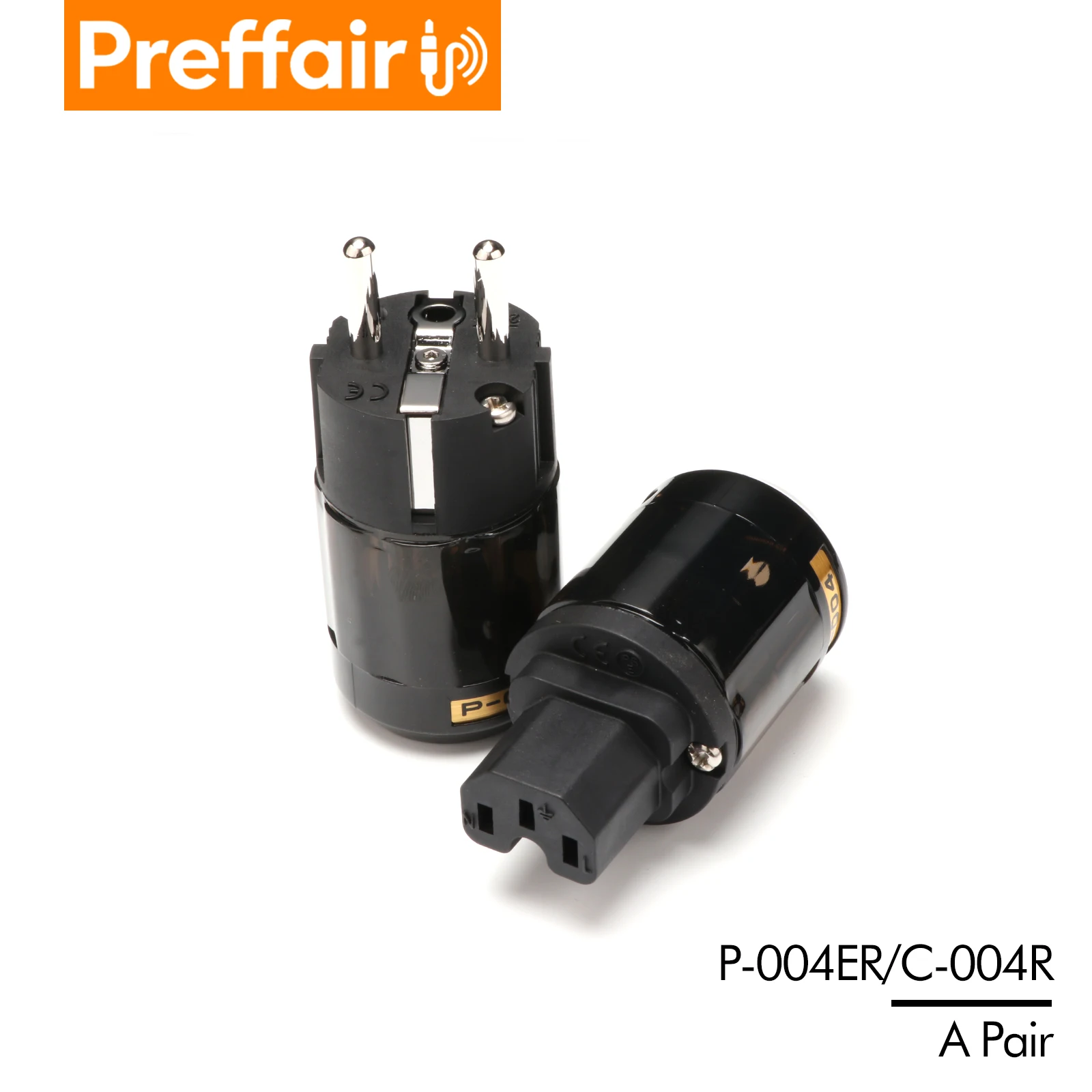 Preffair HiFi Rhodium Plated US/EU Power Plug IEC Connector Audio AMP CD Player AC Power Cord Connector Adapter for Speaker view 4