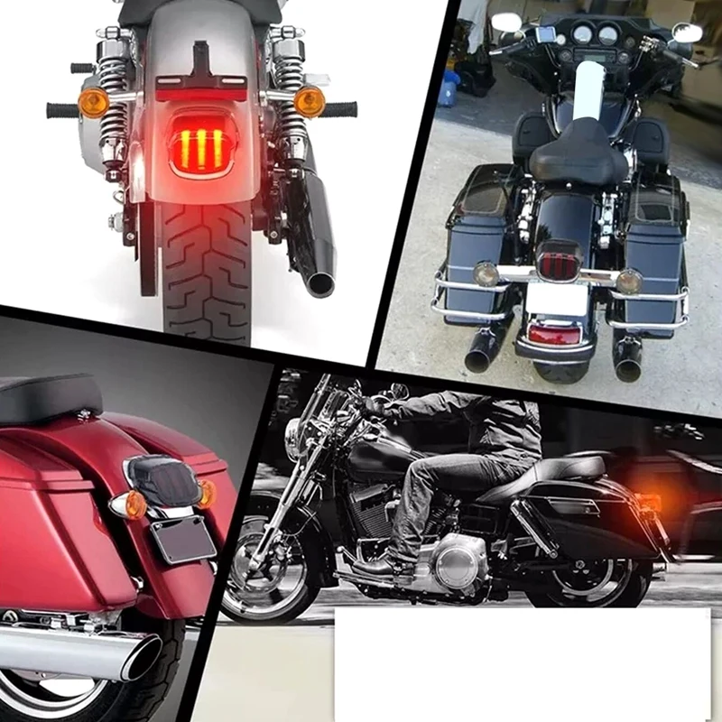 1 Piece Motorcycle LED Tail Light Red Light Signal Light Eagle Claw Tail Light Replacement Parts For 1999-Later  Dyna