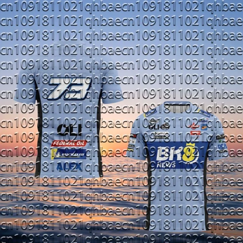 

Motorcycle Racing 73 ALEX 2025 BK8 Team Uniform Fan Breathable Sportswear Men's and Women's Trendy Short Sleeves MOTO