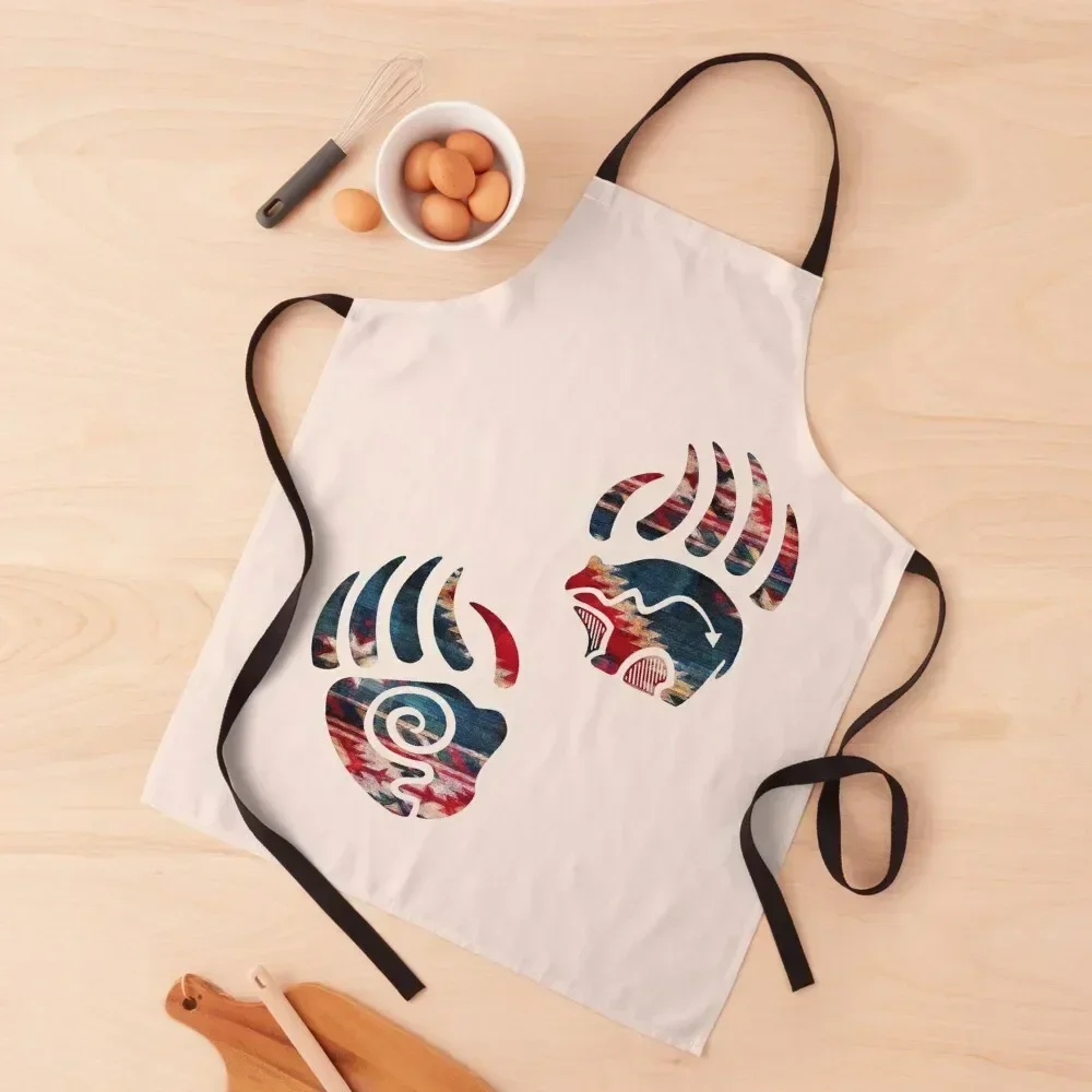 

North American Native Bear Art Apron Kitchen on the wall Women Kitchen'S Home Supplies Novelties Kitchen And Home Apron
