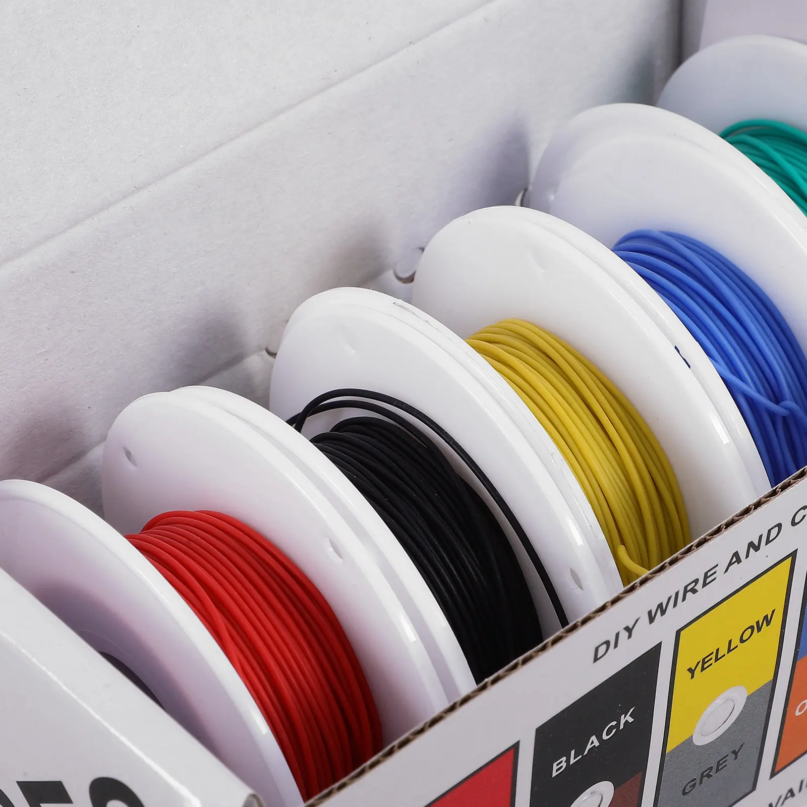 

5 Rolls Boxed Silicone Wire 30Awg Professional Grade Flexible Silicone Electric Cord for DIY and Household Use