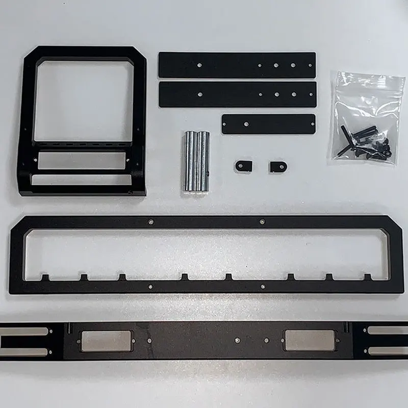 Crossrc Dinosaurus 1/6emoxx Xxl Gemodificeerde Accessoires Metalen Front Bar Front Collision Led Spotlight 6061 Aluminiumlegering
