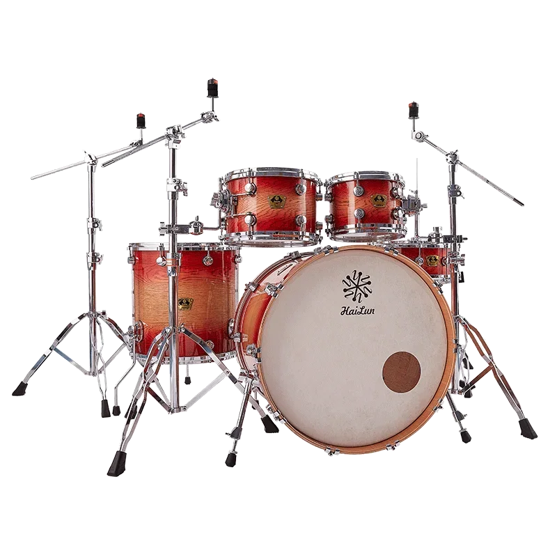 

Hailun Concert Series Professional Wooden Drum Set Instrument White Oak Complete Set And Drum Hoop For Music Practice