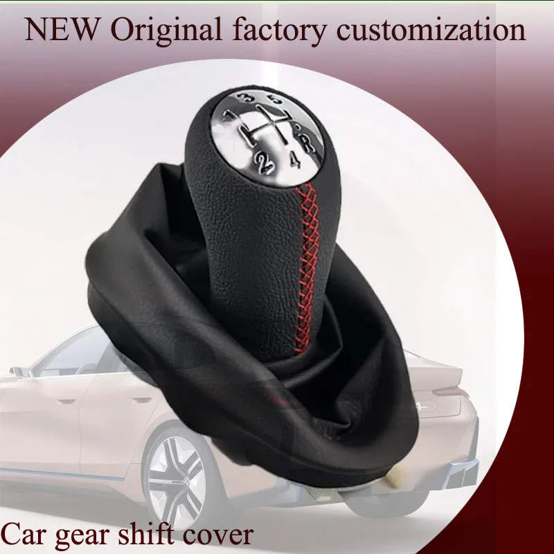 

Car Gear Head Shift Knob Lever Head With Leather Dustproof Cover for Renault Clio 2 Clio 3 Megane 2 Scenic 2 II Kangoo
