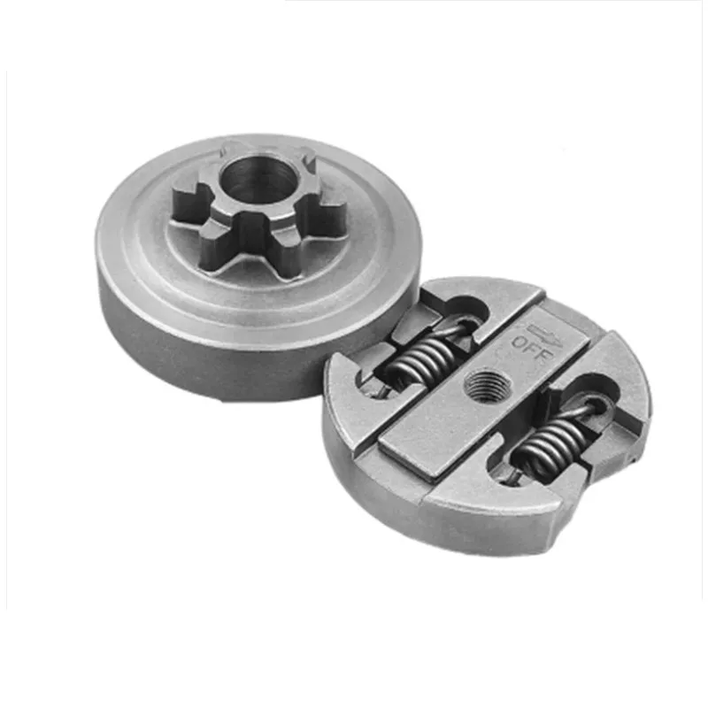 Clutch Drum 6 Teeth Tooth Sprocket Rim Needle Bearing Compatible with Chainsaw 2500 Spare Tool Part Replacement Sprocket