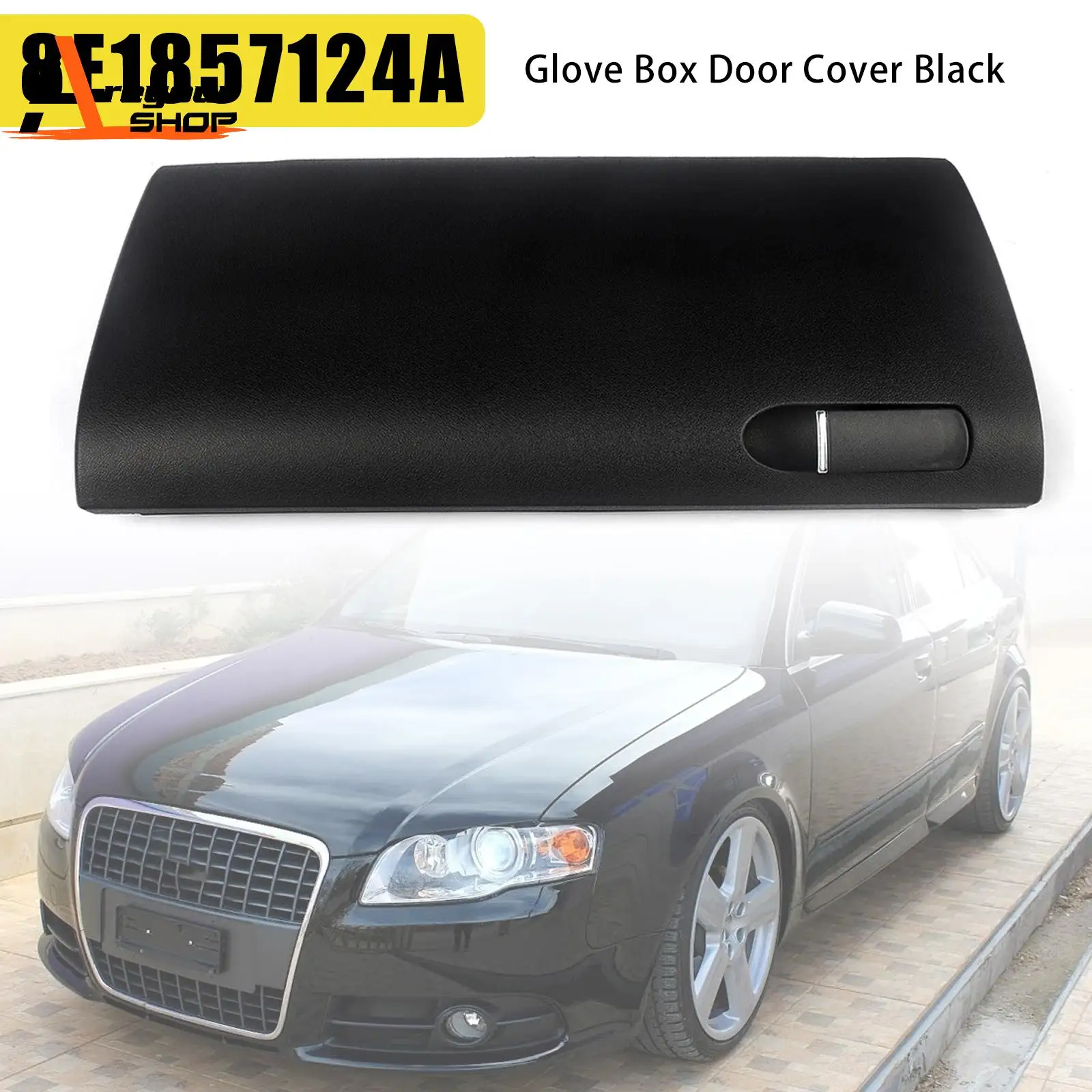 

Glove Box Door Cover Black 8E1857124A for Audi A4 S4 B6 B7 2001 2002 2003 2004 2005 2006 2007 2008