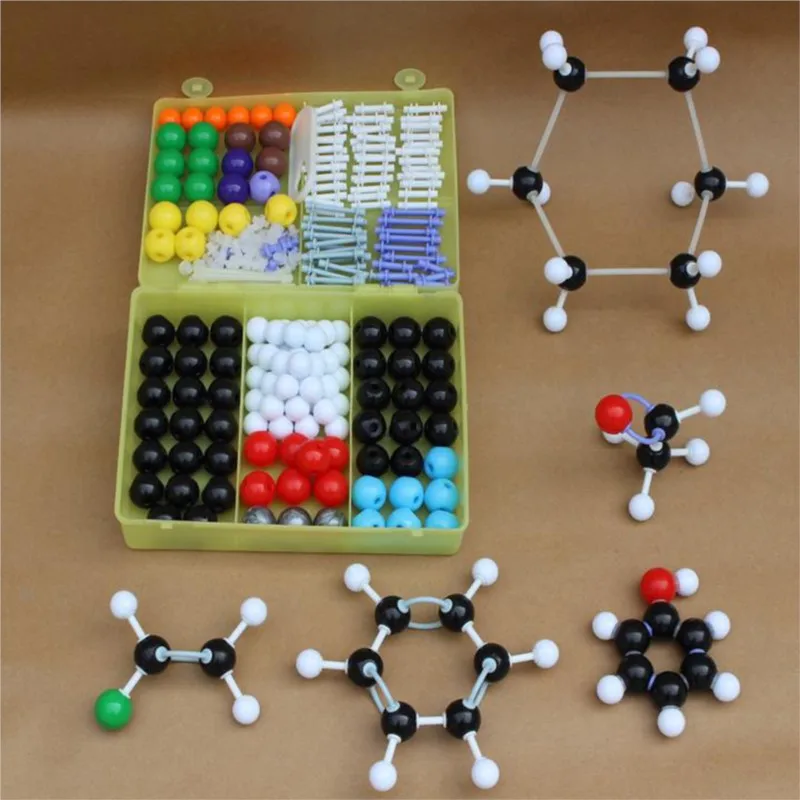 136+158 pcs/lot Molecular Model Set ZX-1004 Kit-General And Organic Chemistry For School Lab Teaching Research