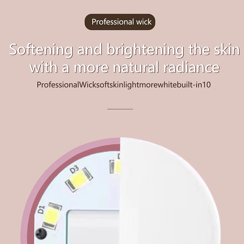 Mobile Phone Fill Flash Lens Ring Light Lamp Portable Clip Three Stop Dimming Mini Durable Practical 10 LED Selfie Ring Beauty