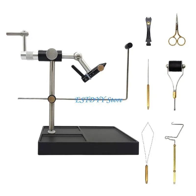 

G6DE High Strength Fly Tying Station Tieing Tool with Pedestal Base Enduring