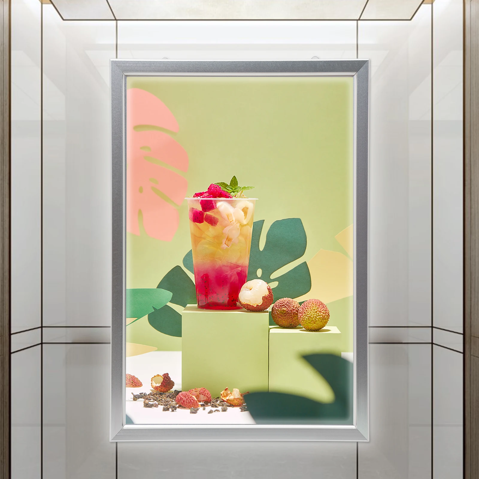 LED Sign, 27x40-inch LED Light Box with Adjustable Brightness, Rectangular Acrylic Frame for Advertising, Posters, and