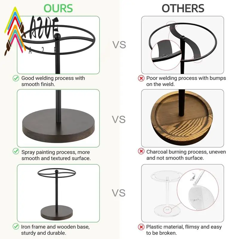 

A20F-Sunglasses Organizer Glasses Holder Stand Storage Display Eyeglasses Rack For Up To 12 Pairs Of Eyewear Glasses Black