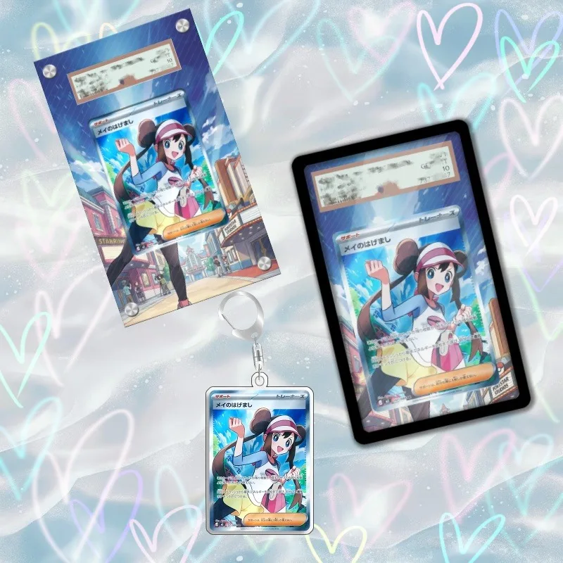 アートディスプレイポケモンローザカード-ptcg-キーホルダーアニメゲームグッズアニメ商品アクリル保護ケースおもちゃギフト