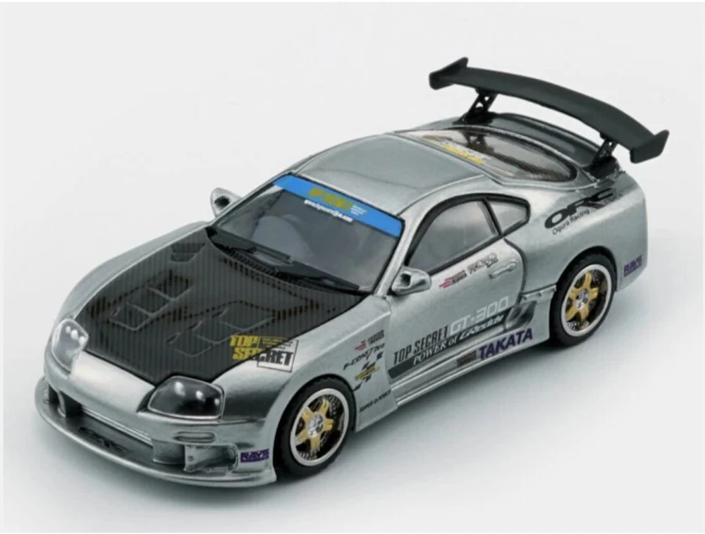 Nouveau 2025 BMC 1/64 échelle Supra GT-300 X voitures de course supérieures en alliage moulé sous pression jouet modèle de Simulation pour cadeau de Collection