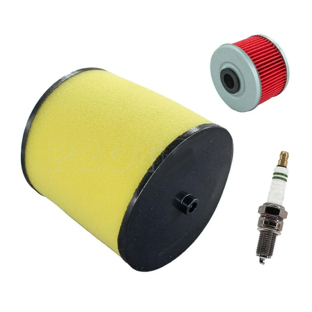 Air Filter & Spark Plug & Oil Filter For Recon 250 TRX250TM TRX250X Air Service Kit Garden Power Tool Accessories For Honda