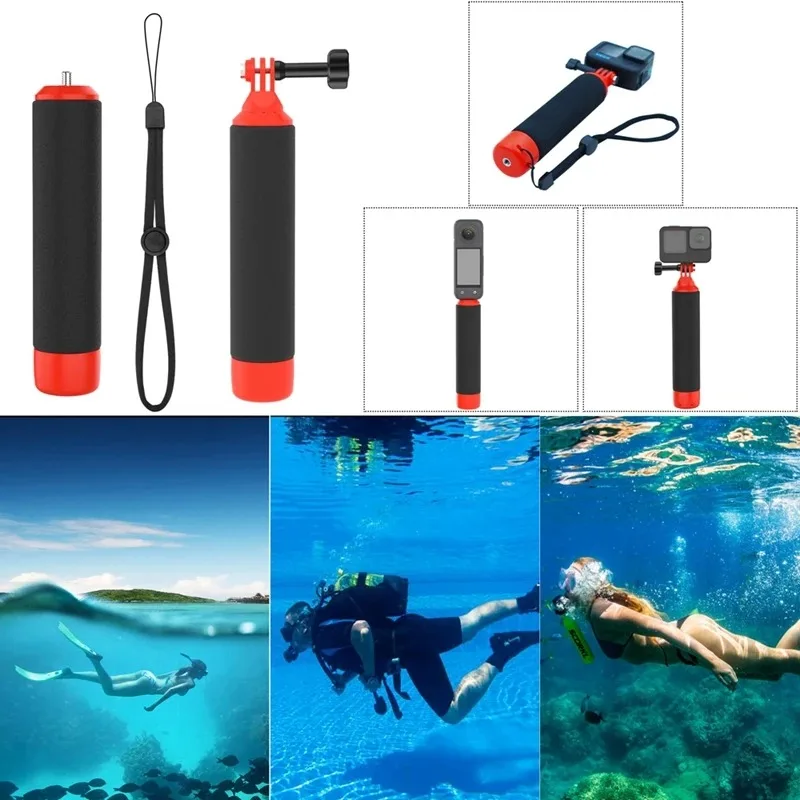 Floating Buoyancy Stick Selfie Handheld For DJI Osmo Action 4 3 Insta360 Ace Go3s X4 X3 GoPro 12 11 Action Camera Accessories