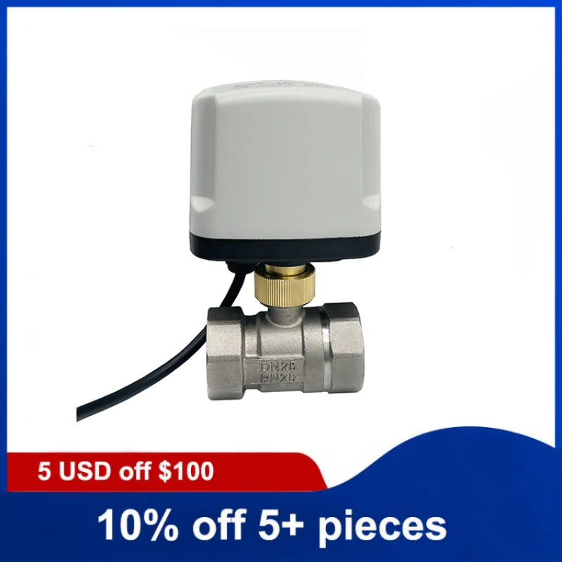 

1" IP65 Two Way Waterproof Motorized Ball Valve Stainless Steel Electric Ball Valve