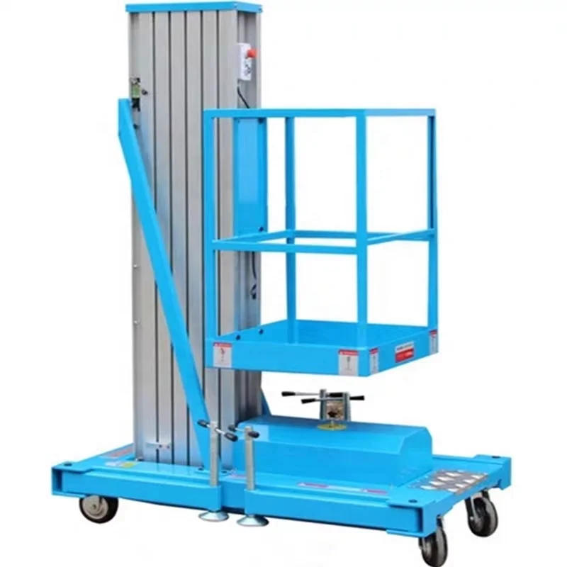 Vertical mast lift 10 m aluminum ladder lift