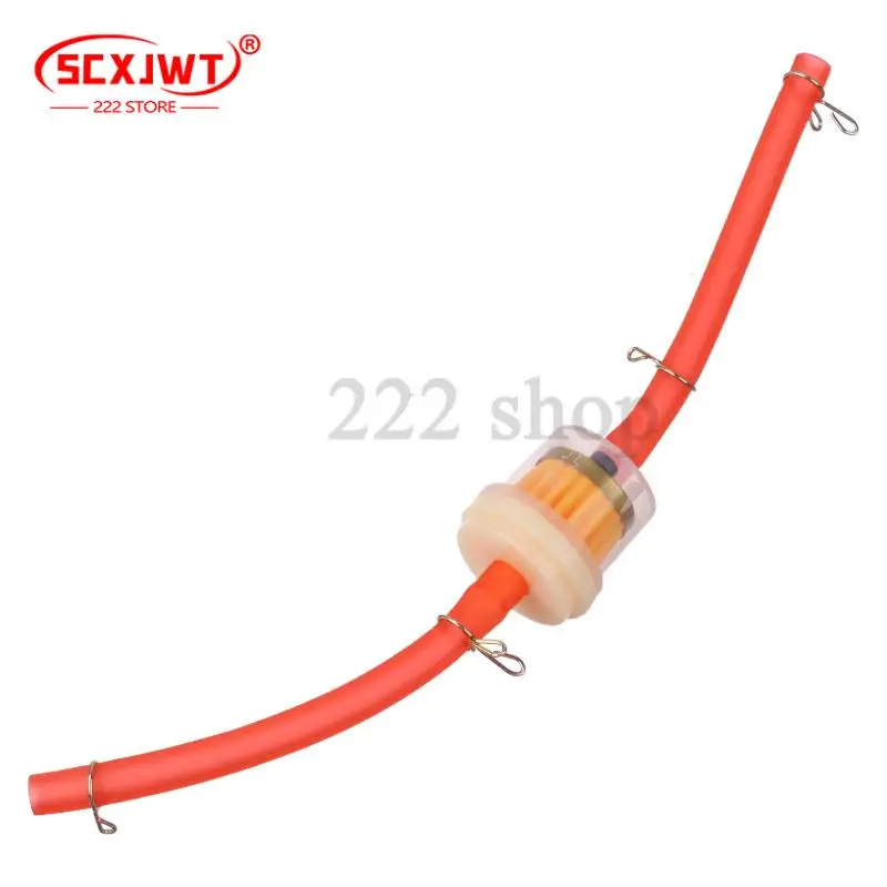 Filter Bahan Bakar Gas Universal Sepeda Motor dan Pipa Bahan Bakar untuk 49cc 50cc 110cc 125cc Motocross Dirt Pit Bike Moped Skuter ATV Go Kart