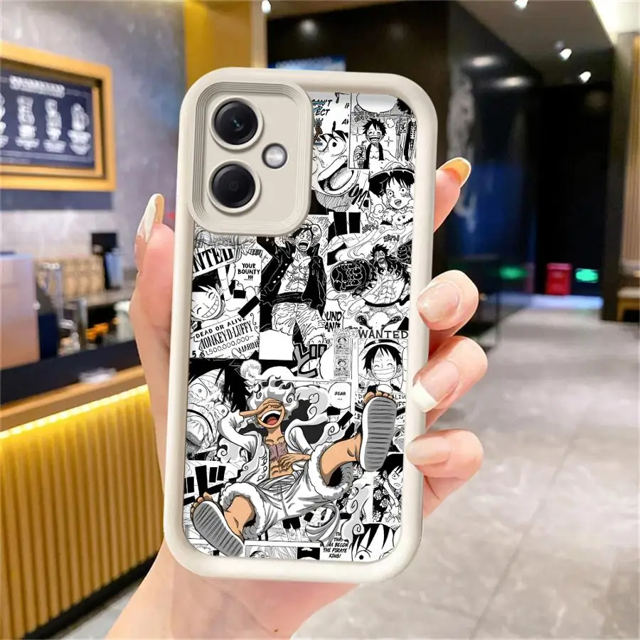 One Piece Strohhut Captain Luffy Handyhülle für Xiaomi Redmi Note 11s 10 11 12 Pro 12s 13 14 Pro Plus Soft Cover