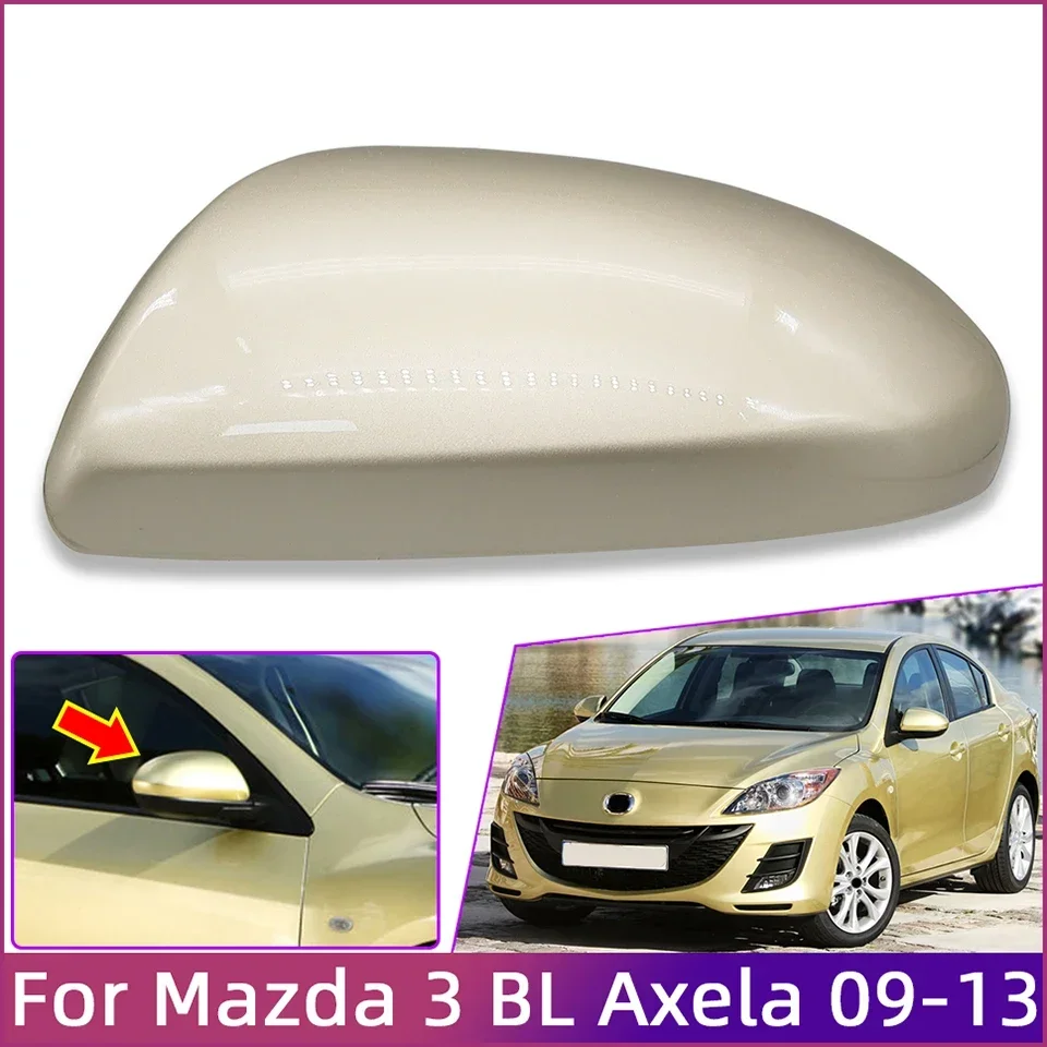 

Auto Parts Rearview Mirror Cover Shell Housing Wing Side Mirror Cap Lid For Mazda 3 Axela BL 2009 2010 2011 2012 2013 Painted