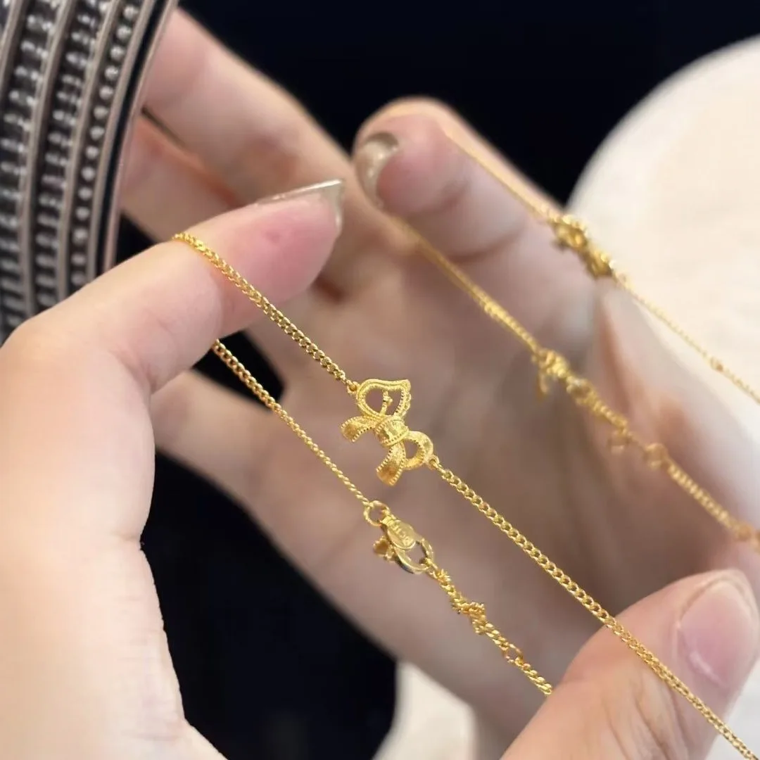 9999 gold best-selling butterfly bracelet - luxurious, niche, simple and versatile accessory for your girlfriend