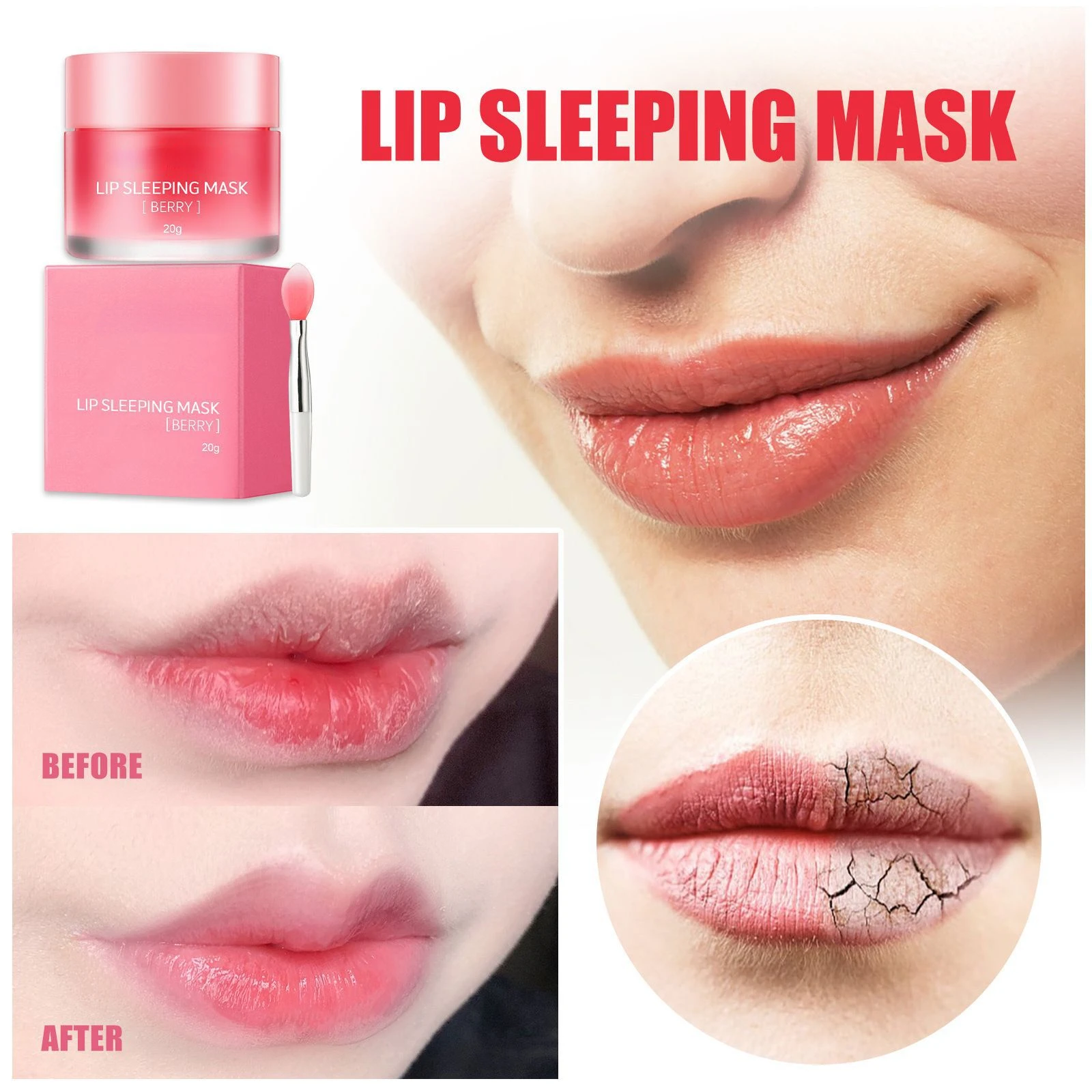 Lip Blam Repair Mini Set New Korean Lip Sleeping Mask Scented Nutritious Moisturizing Remove Dead Skin Care Products Lip Care