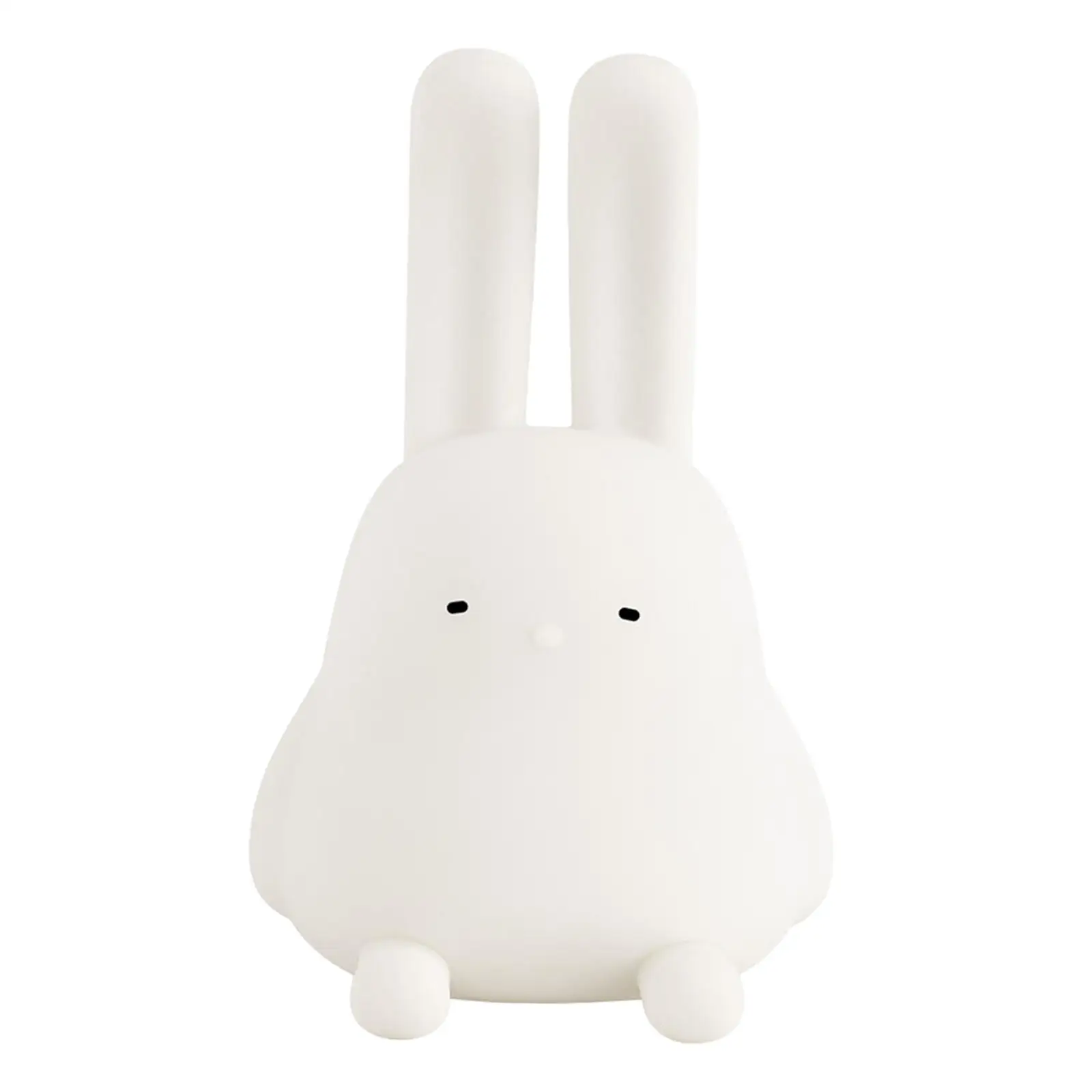Rabbit LED Silicone Night Light 2 Brightness Adjustable for Nursery Bedside NightStand