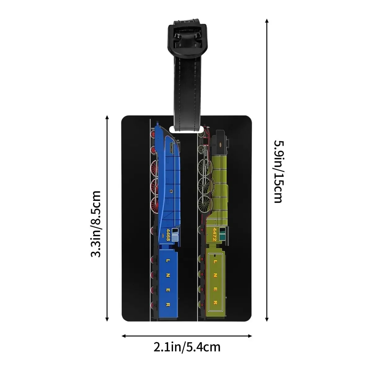 Flying Scotsman And The Mallard Luggage Tags Suitcase Accessories Travel Cute Baggage Boarding Tag Label Holder ID Name Address