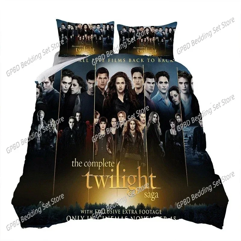 

3D Printed Twilight Saga Comfortable Duvet Quilt Cover Pillowcase Bedding Set Children Bedroom Decoration Home Textile