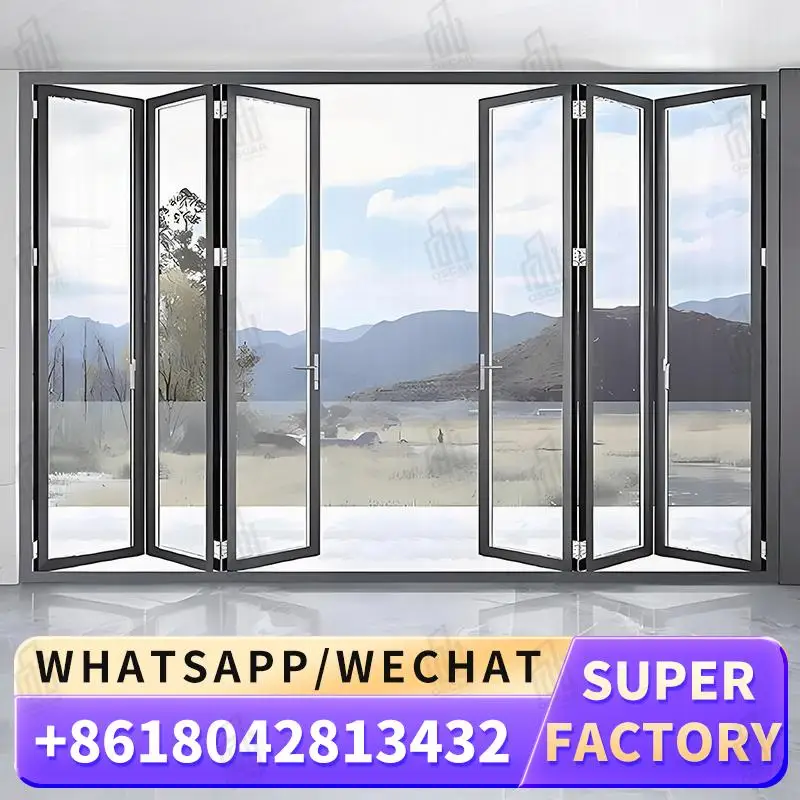 

Customizable Foldable Windows for European Commercial Spaces Innovative Factory Direct Windows Foldable door