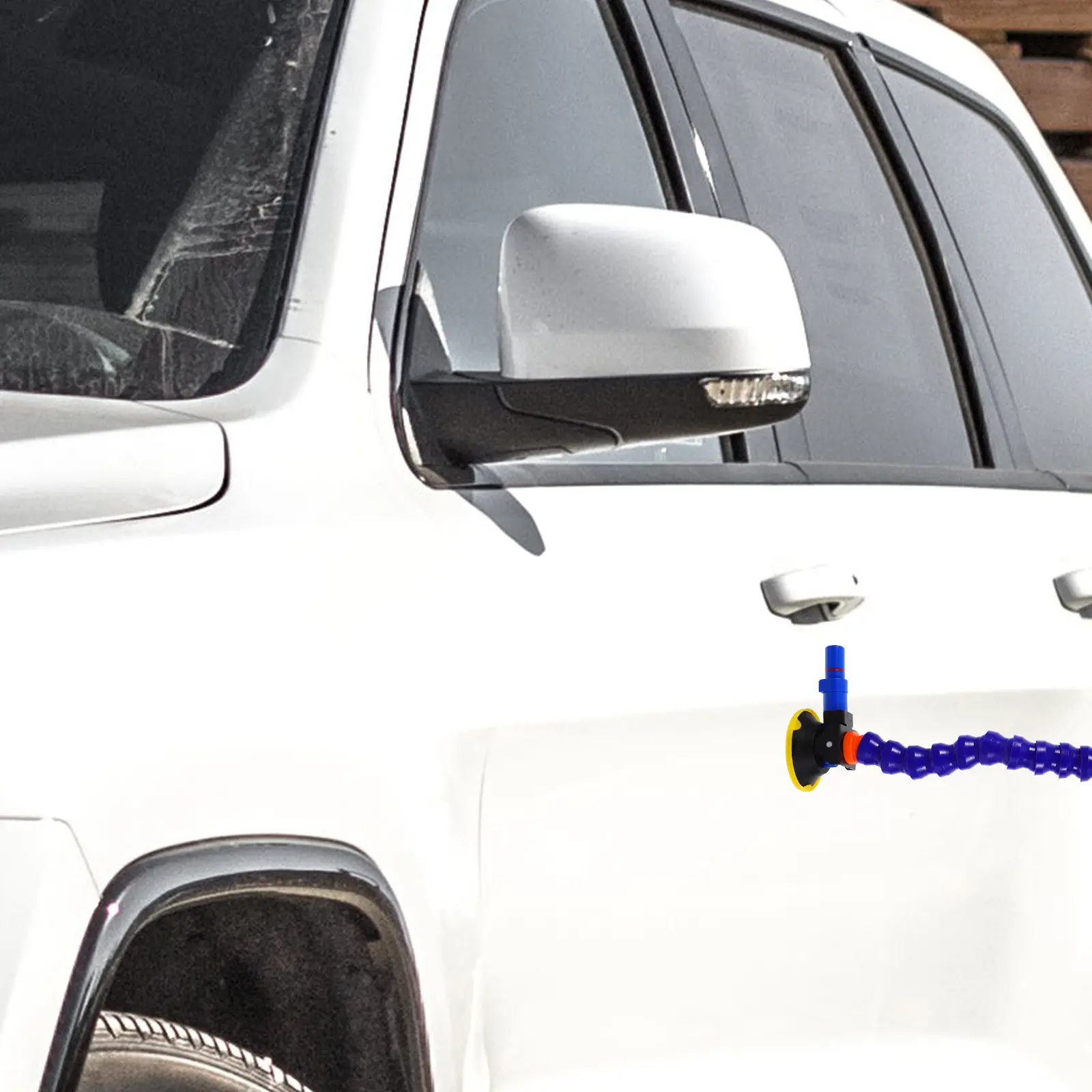 

Мощный инструмент для ремонта вмятин с гибким воздушным насосом, трубкой-«гусиная шея» и вакуумной присоской для вытягивания вмятин с кузова автомобиля