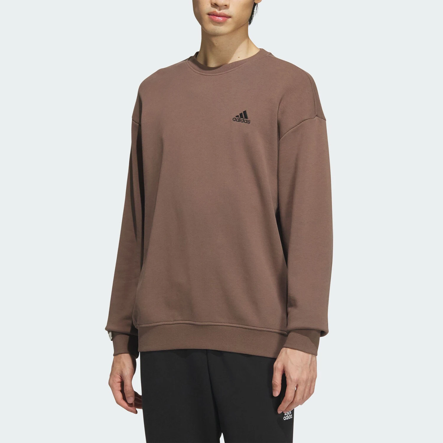 أديداس حقيقية V LABEL FT CREW للجنسين البلوز الرجعية المتضخم JM9108 #1