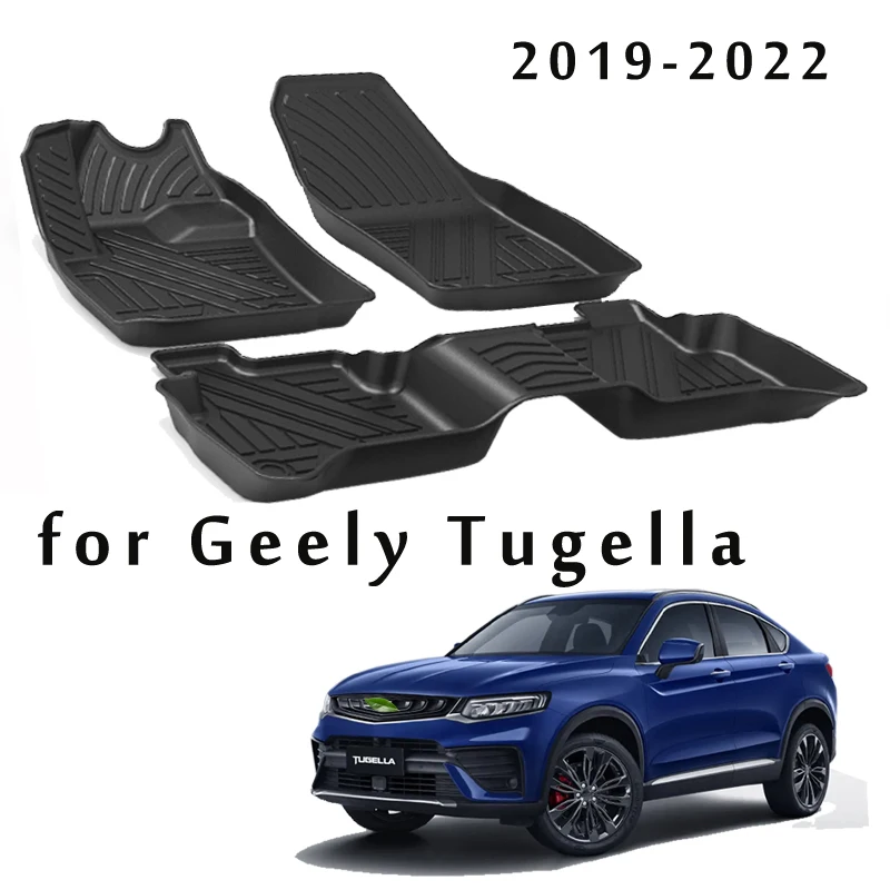 LHD Car Floor Mats For Geely Tugella Xingyue FY11 2019 2020 2021 TPE Left-hand Drive Automatic Car Floor Mats Carpet Accessories