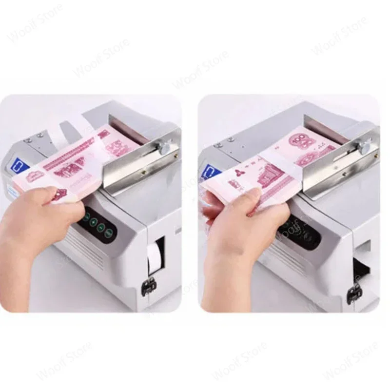 آلة الربط التعريفي الذكية آلة ربط الحزام الورقي متعددة الأغراض آلة ربط الأوراق النقدية ورقة TapeBaler 220 فولت