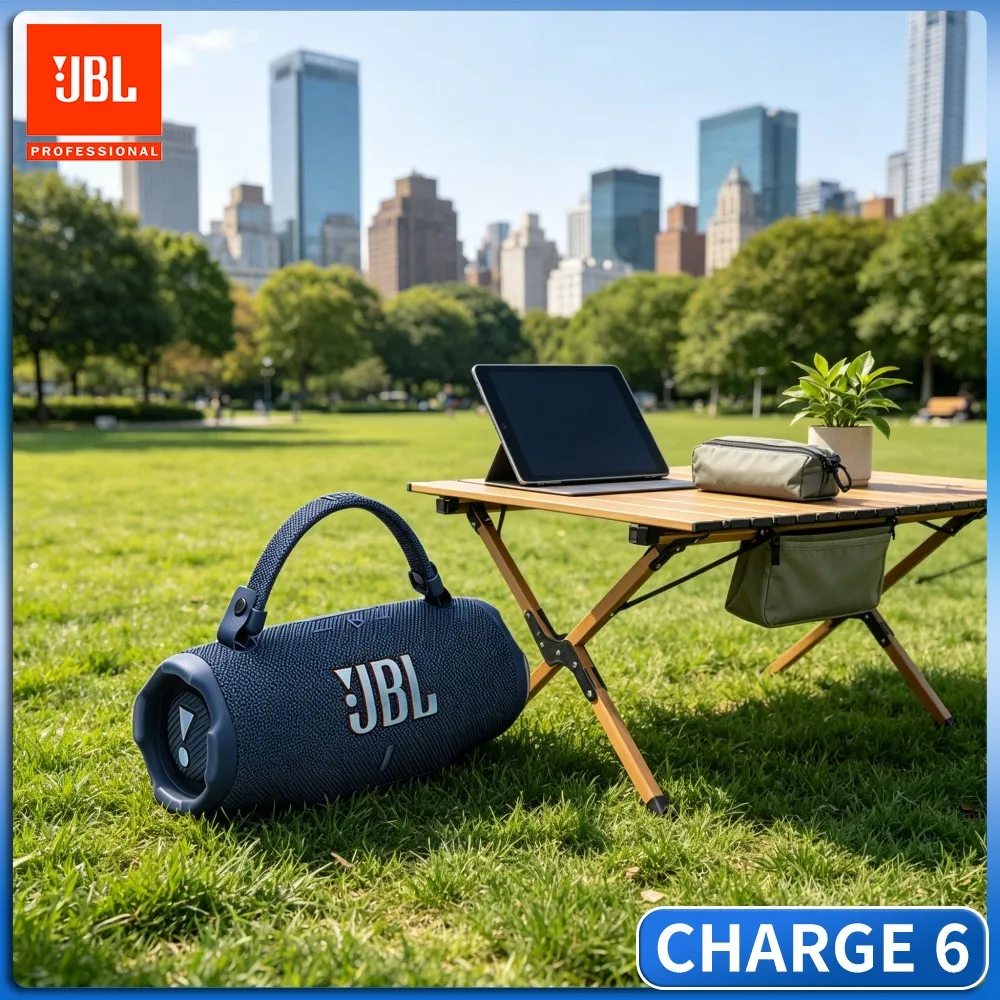 Village Valley Loud Bass JBL CHARGE6 Bluetooth Speaker RGB Handsfree IP67 Waterproof Dual Driver TF Card Wireless Stereo Audio