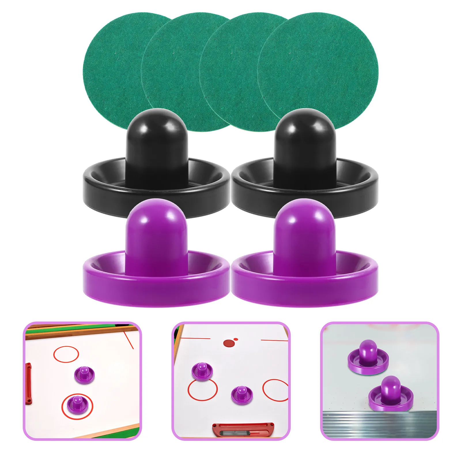 

1 set 1 Set Plastic Ice Pusher Tabletop Puck Replacement Hockey Accessories For Party Sports Hockey Paddles