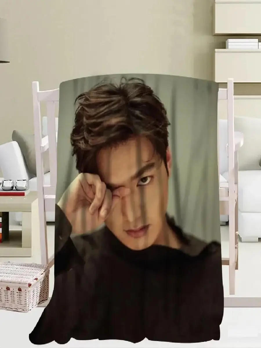 Custom Kpop Lee Min Ho Throw Blanket  Warm Flannel Fleece Super Soft  Comfortable for Bedroom New Year Decor
