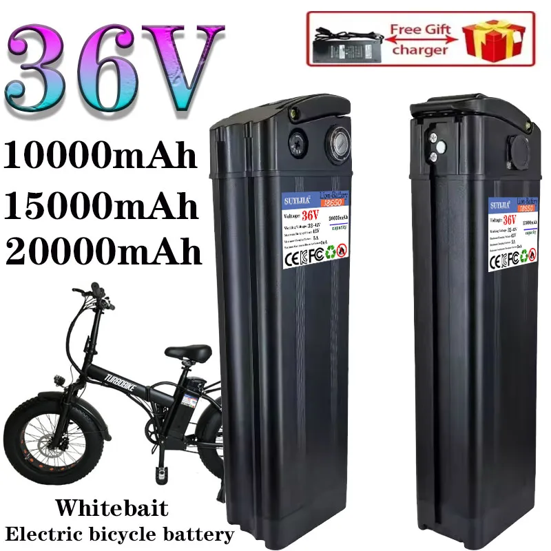 

18650Silverfish fond décharge batterie aulithium 36V10ah 15ah 20ahCapacitéPour kaisda7 bodywel F20se et autres vélos électriques