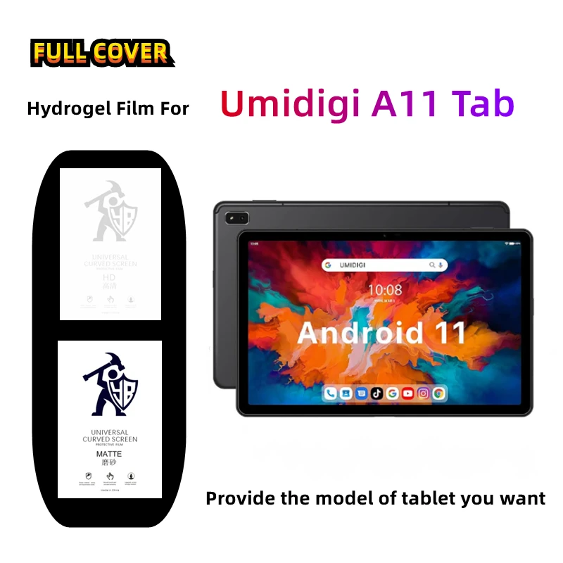 

2pcs Matte Tablets Hydrogel Film For Umidigi A11 Tab HD Screen Protector For Umidigi A11 Tab 10.4 inches Clear Full Cover