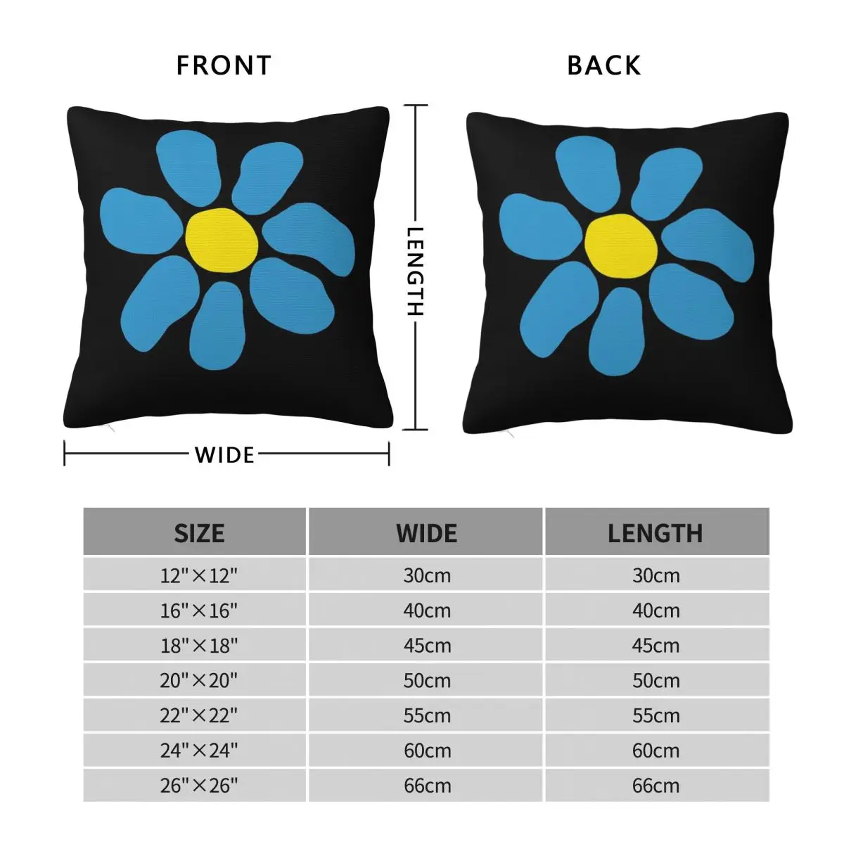James The Band Daisy Square Pillowcase Polyester Linen Velvet Creative Zip Decor Throw Pillow Case Home Cushion Cover