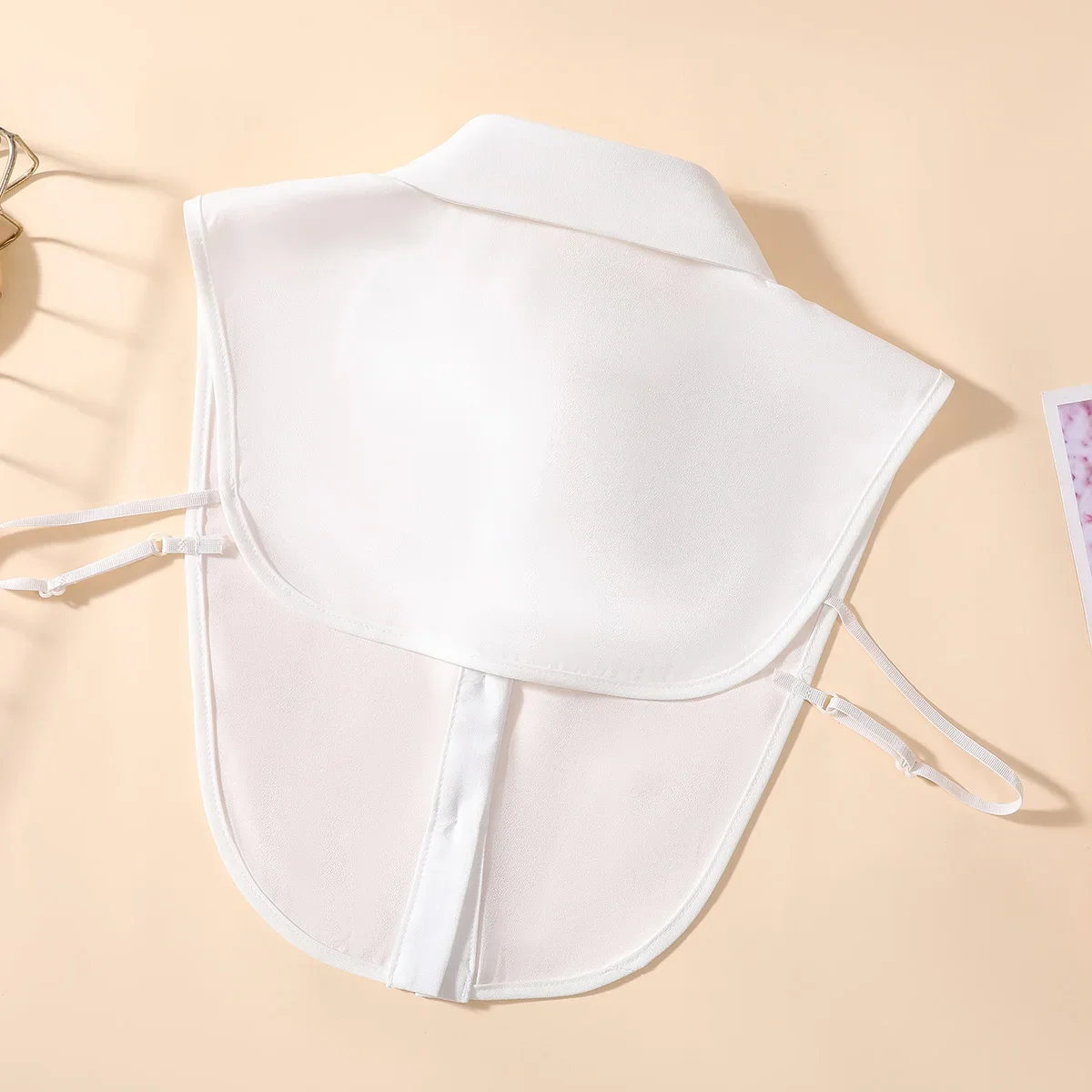 Mezza camicia da donna con colletto finto in chiffon crittografato alla moda ed elegante, colletto accessorio versatile staccabile XF-C1